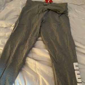 Puma 1X grey and white basic leggings